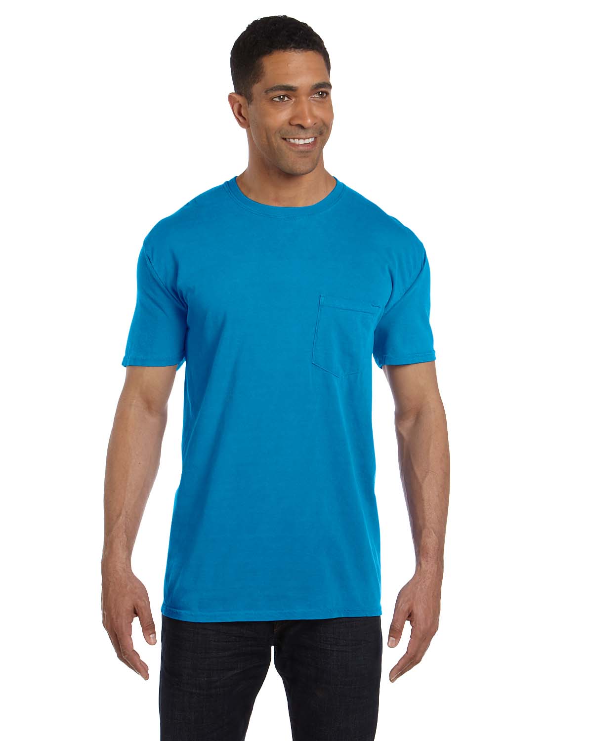 Comfort Colors 6030CC Adult Heavyweight Pocket T Shirt Sapphire 3XL