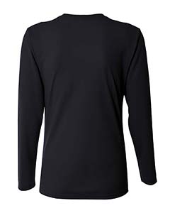 A4 NW3255 | Ladies' Birds-Eye Mesh Long Sleeve V-Neck T-Shirt | ShirtSpace