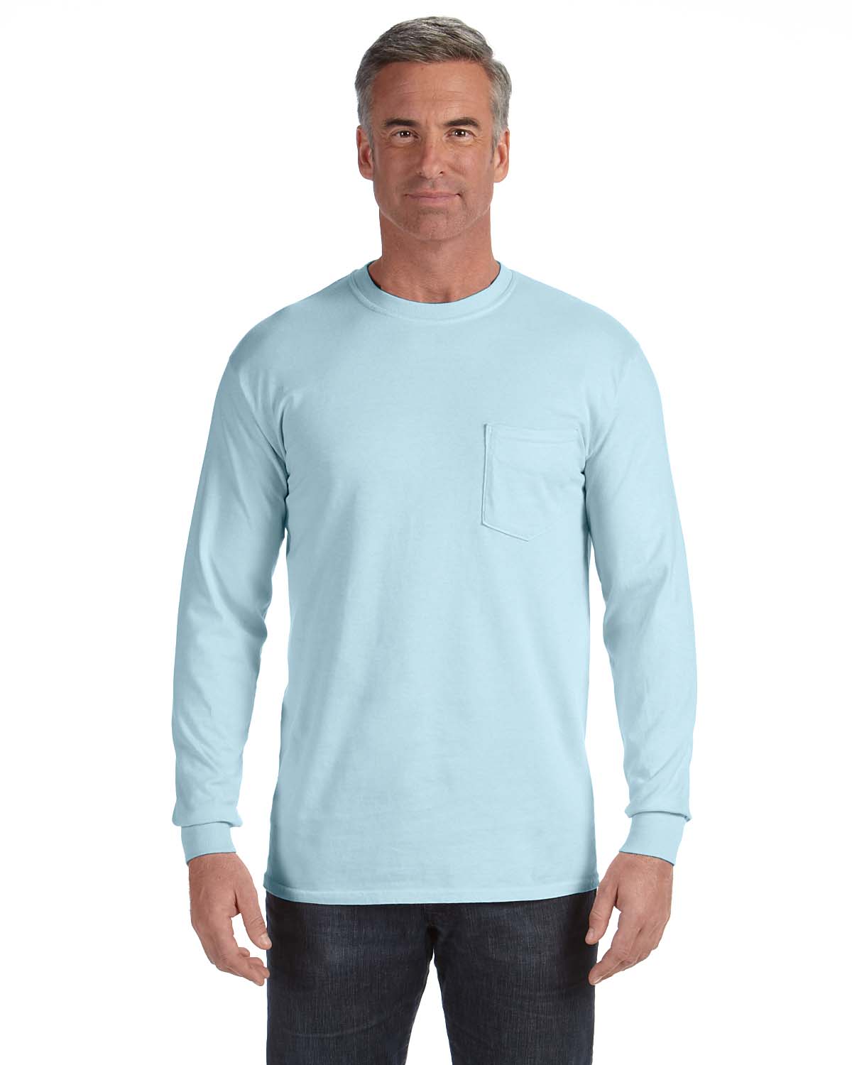 long sleeve pocket tee comfort colors