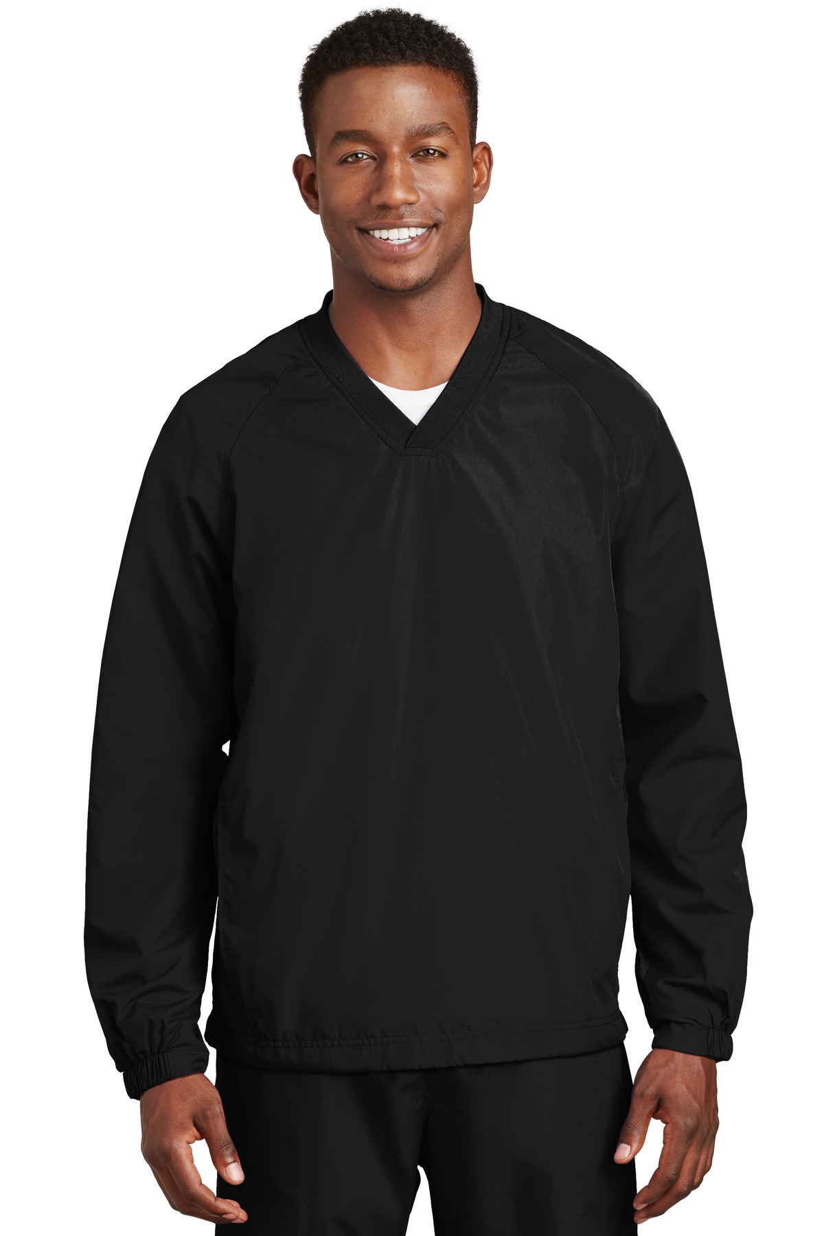 Sport-Tek JST72 | V-Neck Raglan Wind Shirt | ShirtSpace
