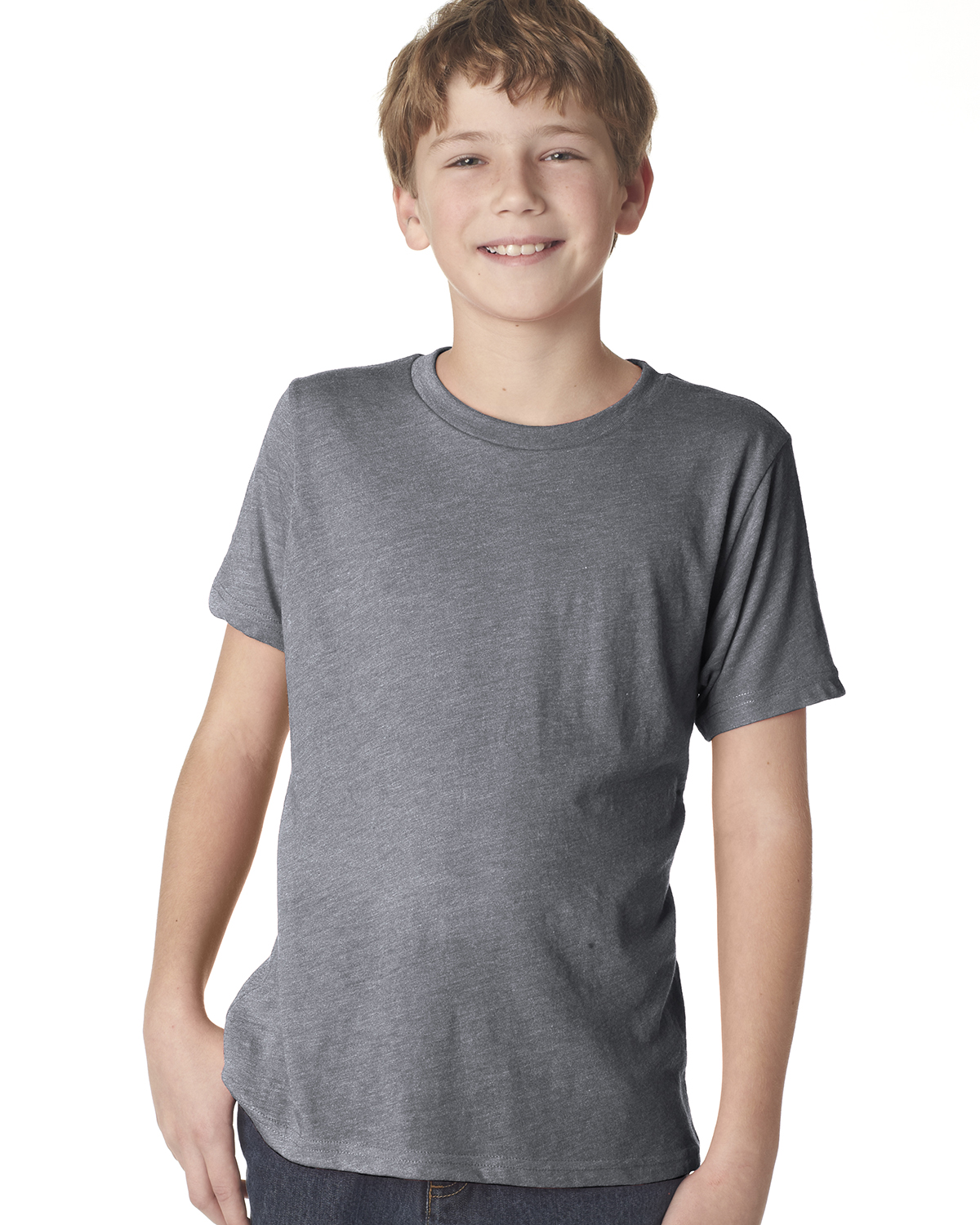 Next Level Men's Triblend Crewneck T-Shirt - Premium Heather, Super Soft 50% Polyester/25% Cotton/25% Rayon - View #4