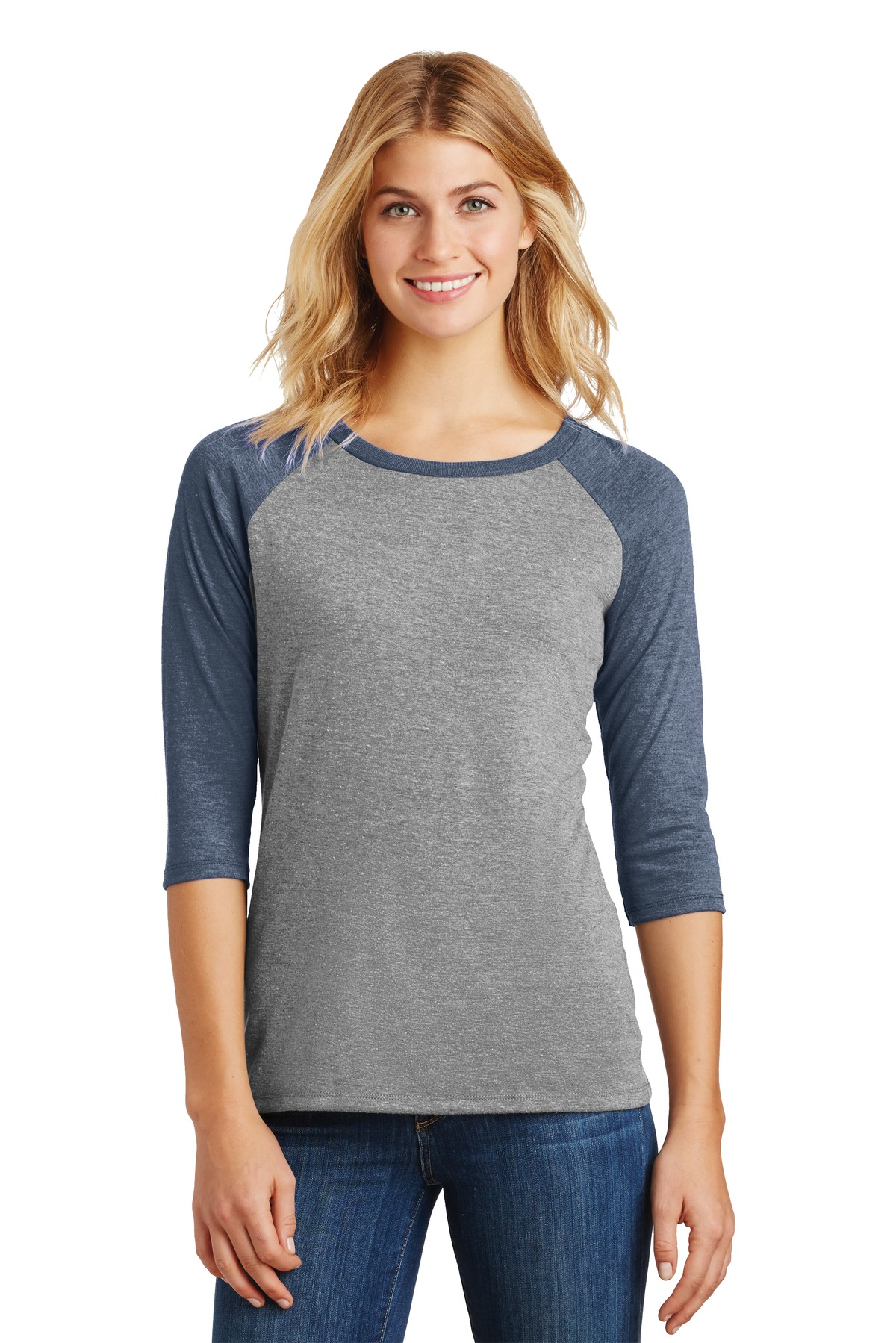 Årvågenhed Klage Fitness District DM136L | Women's Perfect Tri ® 3/4-Sleeve Raglan | ShirtSpace