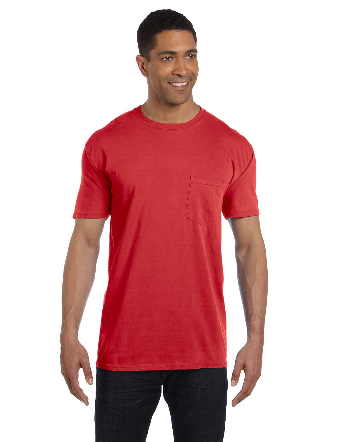 red comfort colors shirt