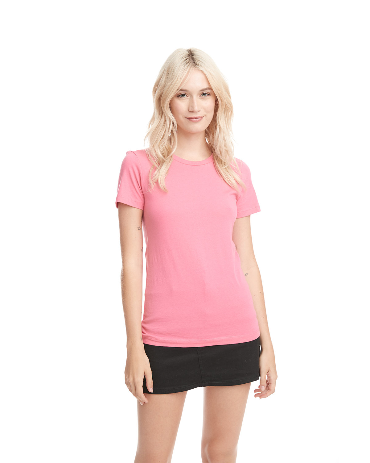 Next Level 3600 Unisex Cotton T Shirt - Light Pink - L