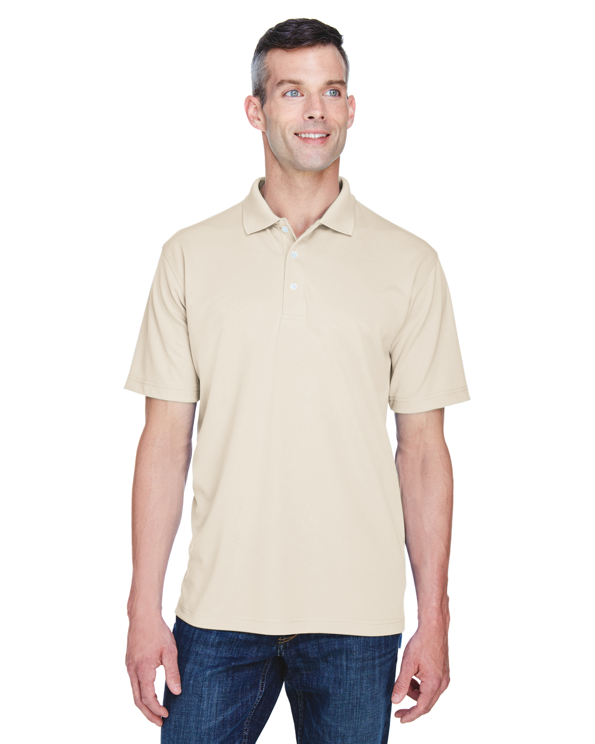 ultraclub 8445 men's cool & dry stain release performance polo