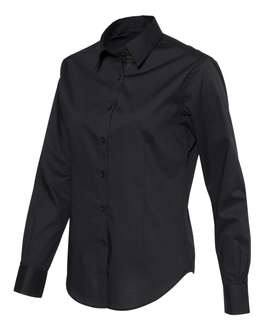 Van Heusen 13V5053 | Women's Cotton/Poly Solid Point Collar Shirt ...