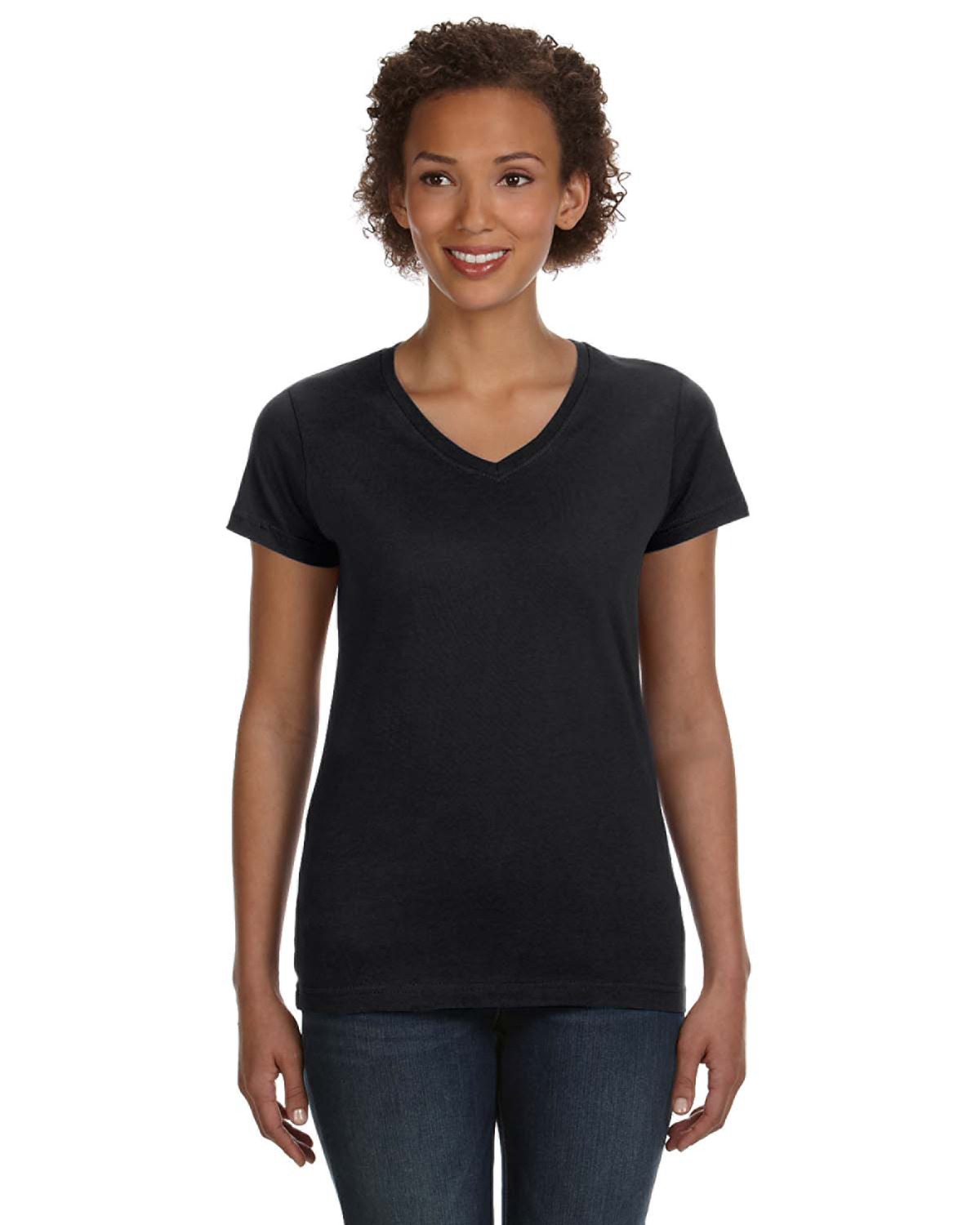 Ladies v clearance neck t shirts