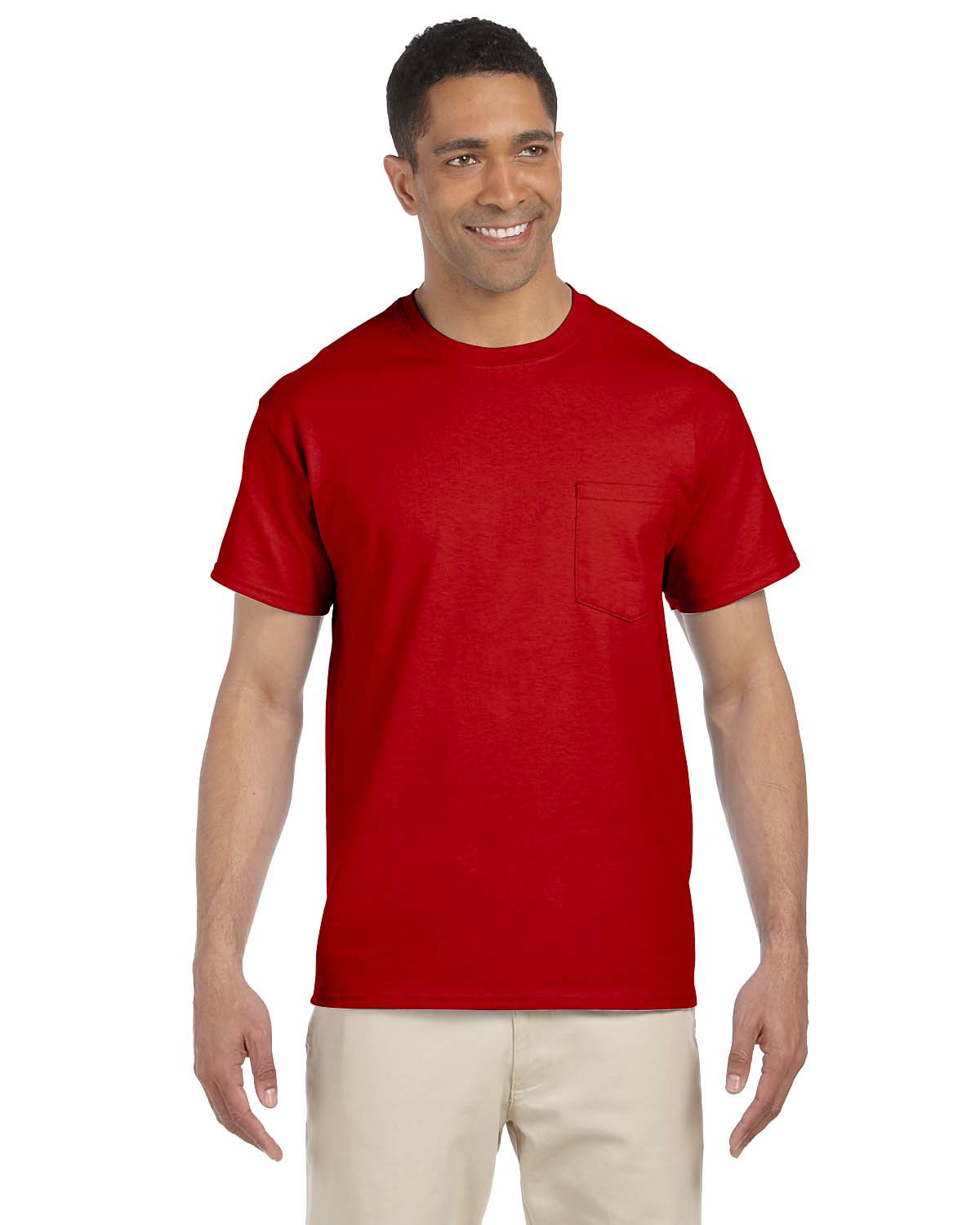 Gildan G2300 Ultra Cotton Adult T-Shirt with Pocket - White, XL