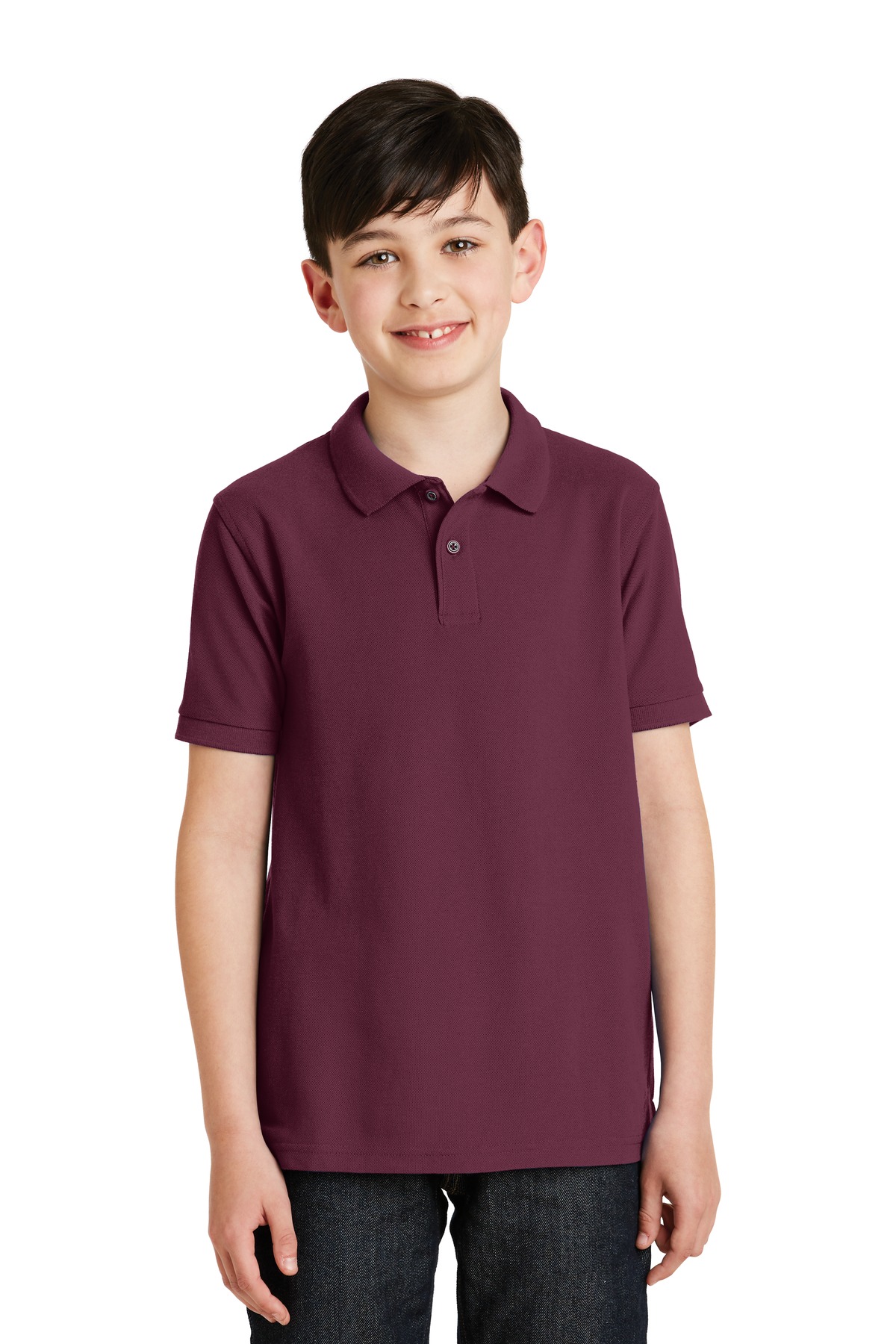 Burgundy polo 2025 shirt kids