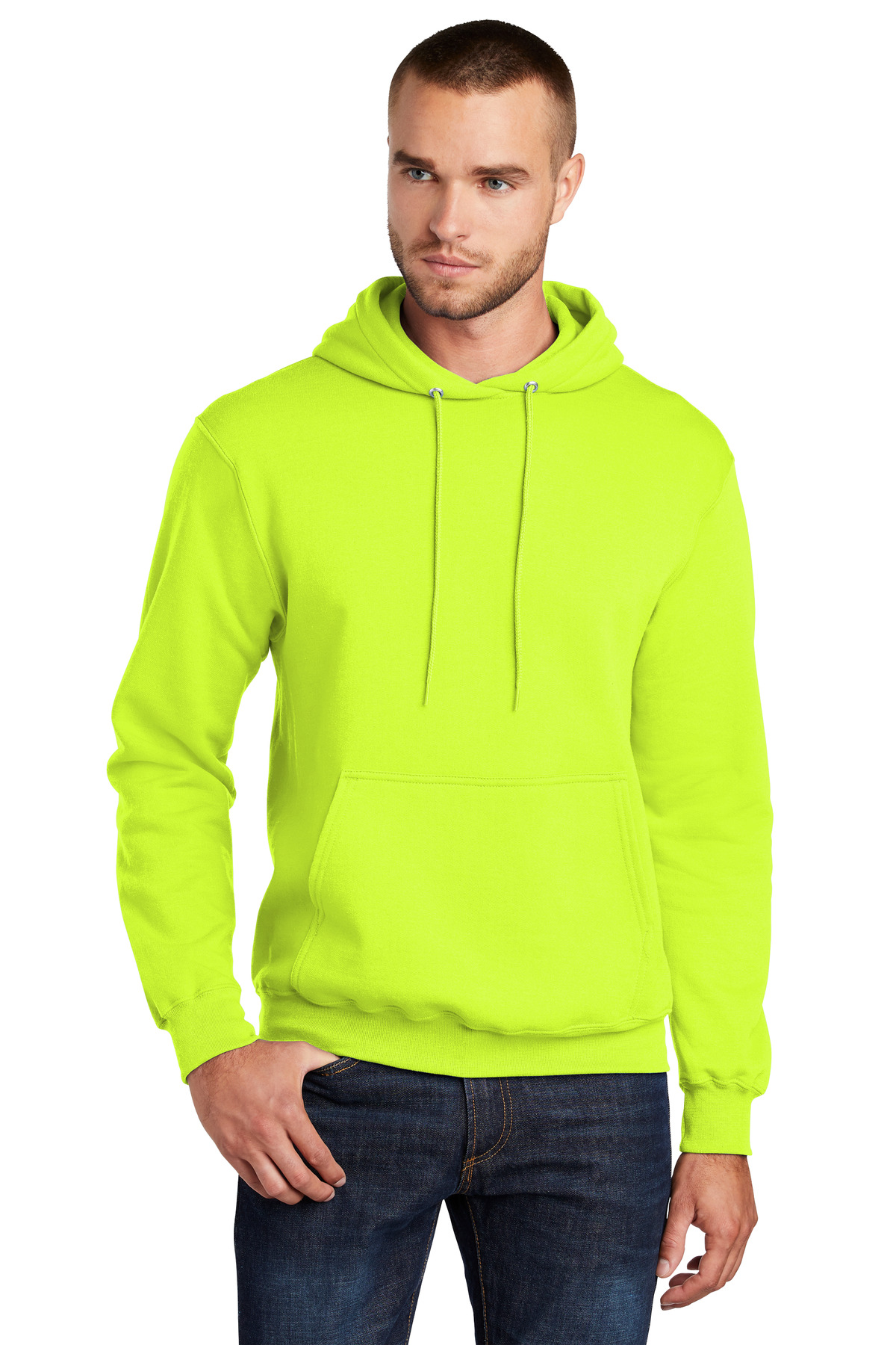 Port & Company PC78H, Core Fleece Pullover Hooded Sweatshirt