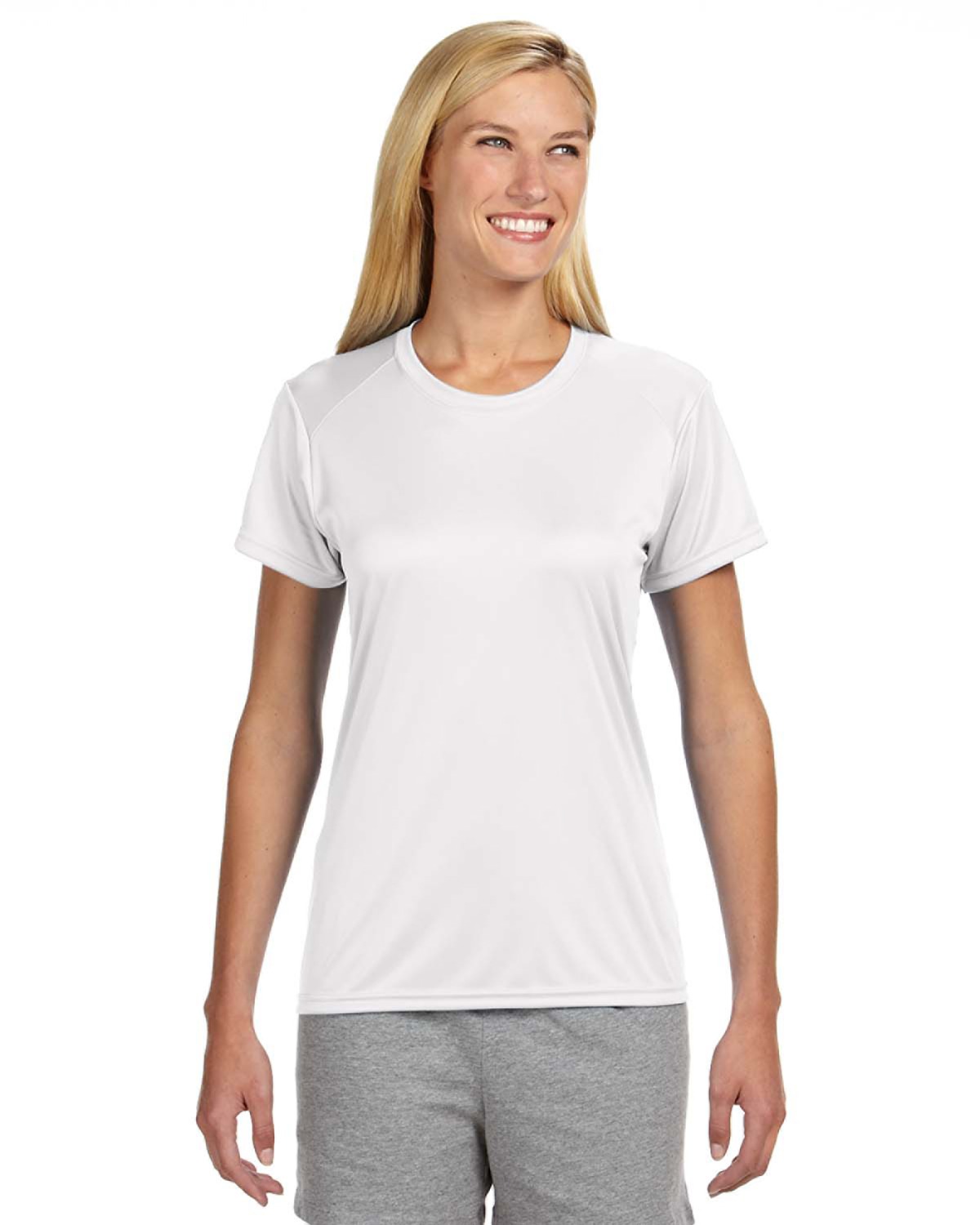 A4 NW3201 Ladies' Cooling Performance T-Shirt–White (XS)