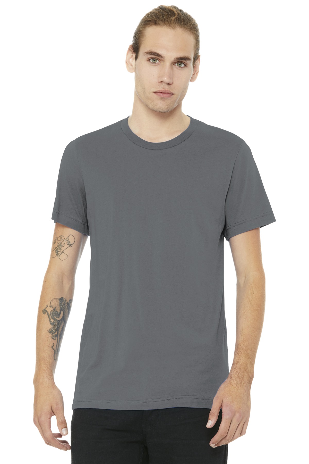 Bella Canvas Jersey Short-Sleeve T-Shirt (3001C) Dark Grey  Heather, 3XL : Clothing, Shoes & Jewelry