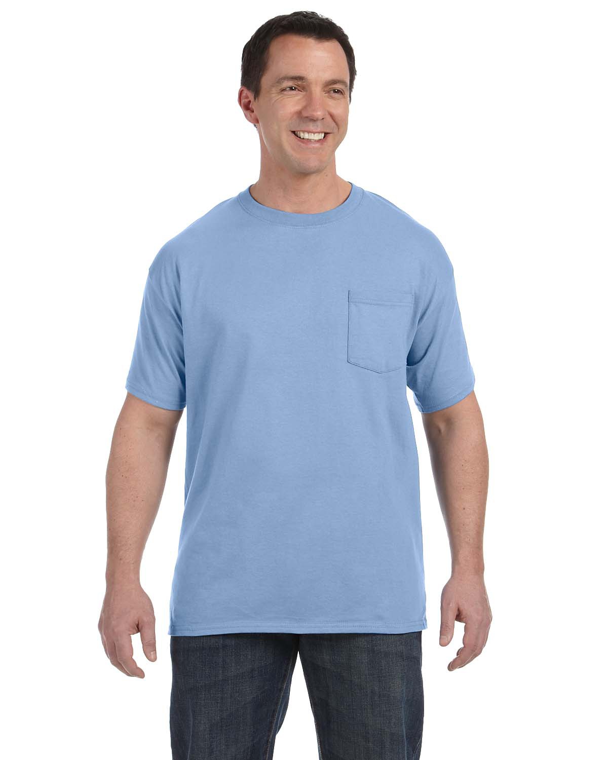 Hanes grey pocket outlet t shirts