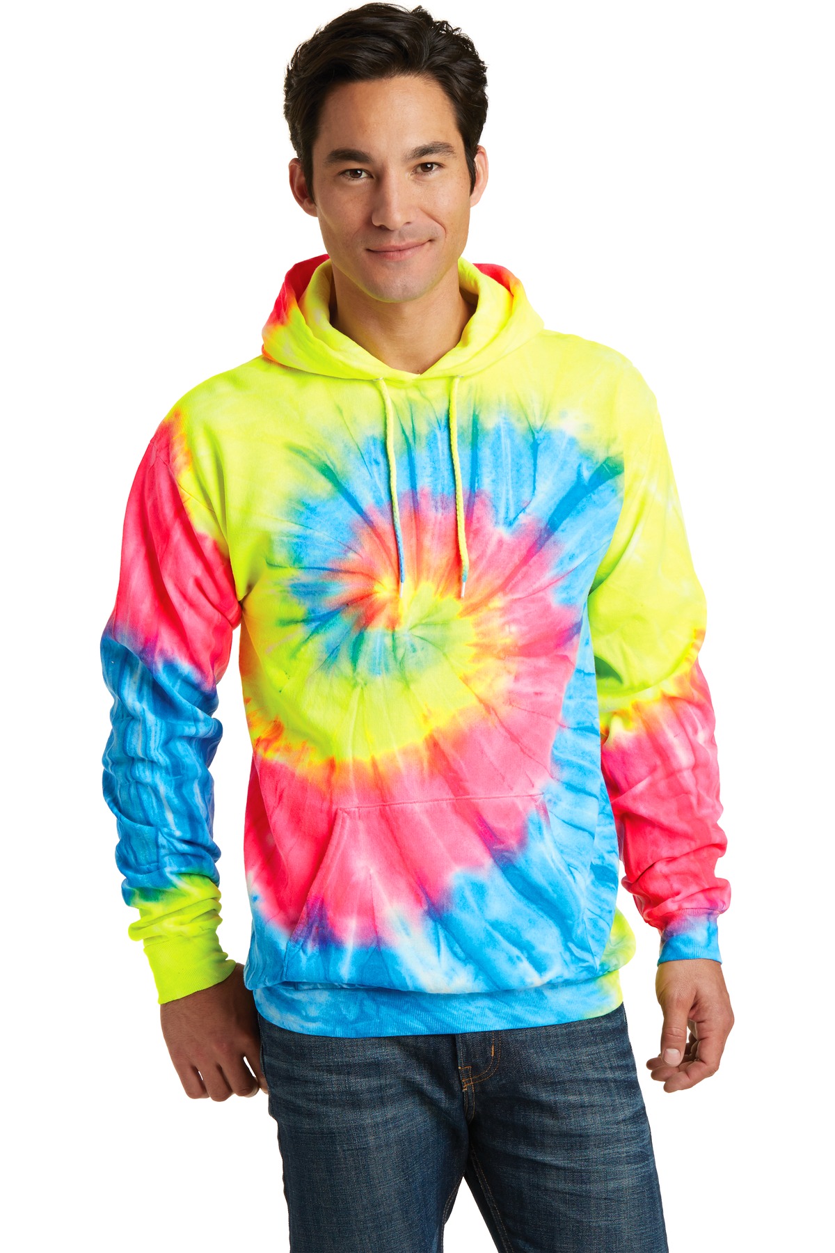 Port & Company Youth Tie-Dye Pullover Hooded Sweatshirt