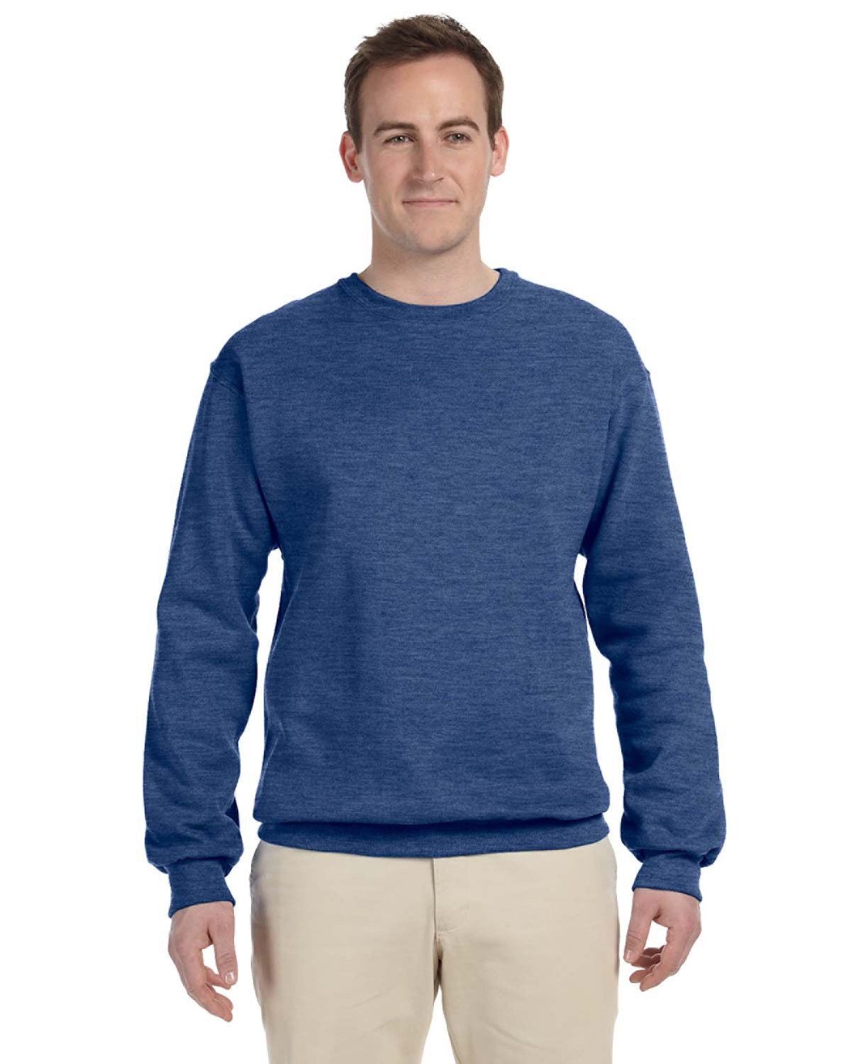 Jerzees Men's NuBlend Crewneck Sweatshirt - Classic Fleece For Custom Prints - View #12