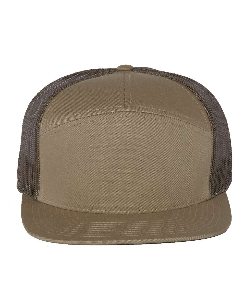 Richardson 168 Seven-Panel Trucker Cap - Black Camo Loden