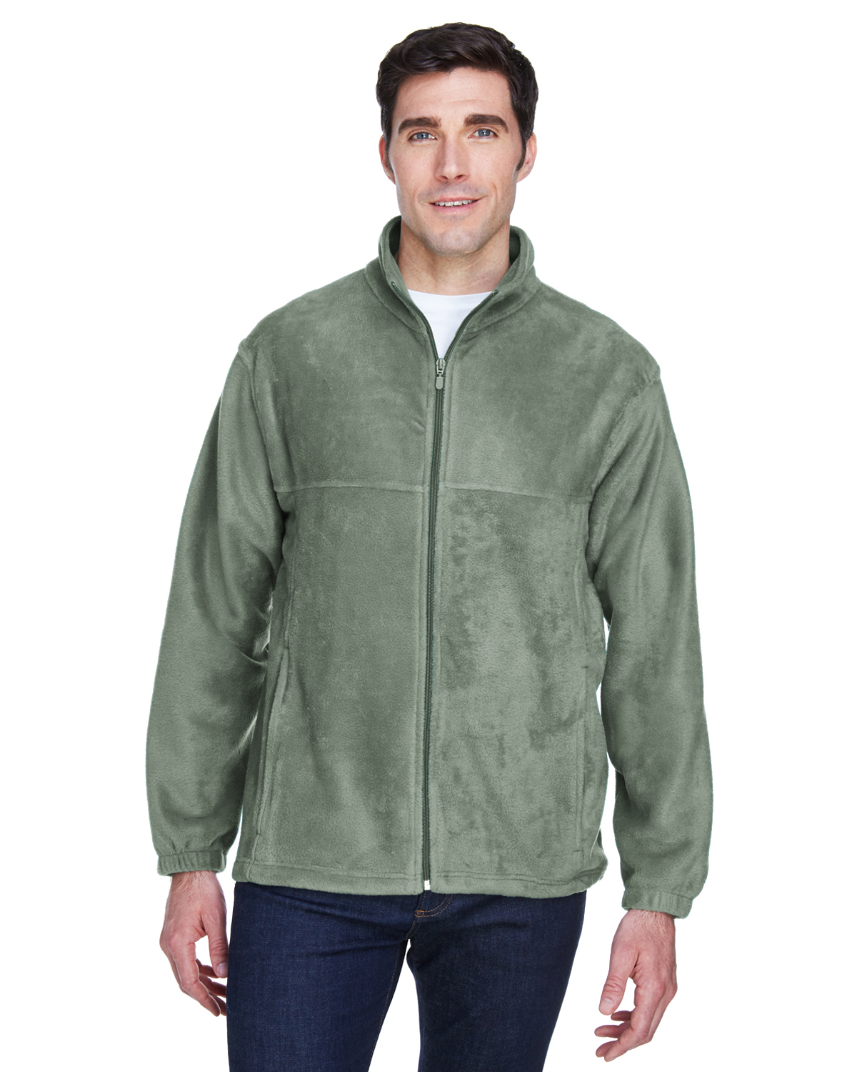 Harriton M990 Men s 8 oz. Full Zip Fleece ShirtSpace