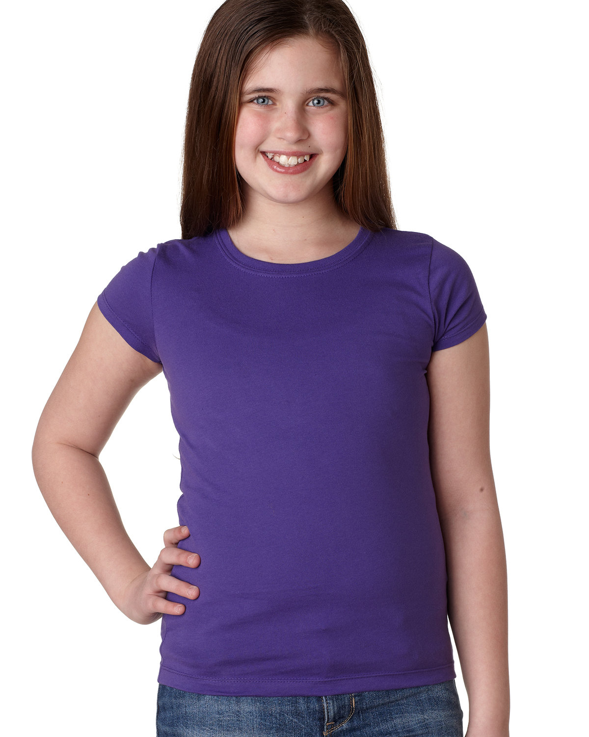 Girls purple hot sale shirt