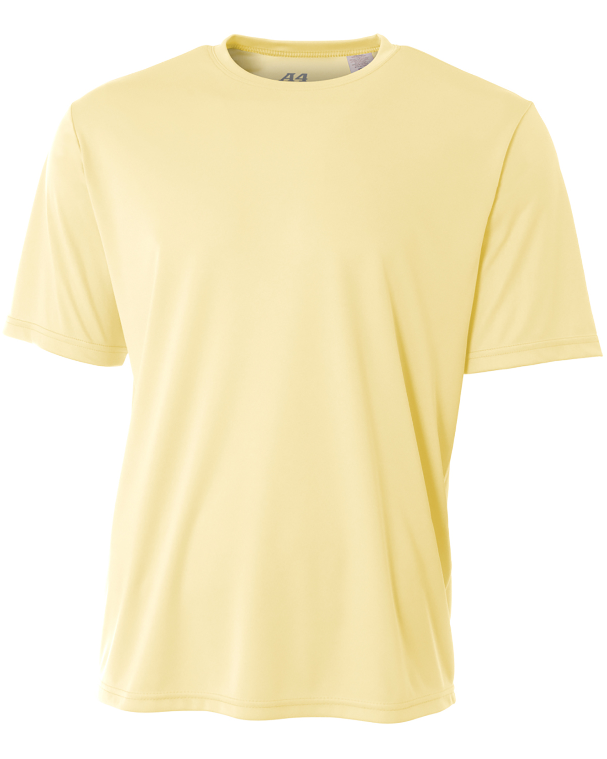 A4 N3142 Men's Cooling Performance T-Shirt, Safety Yellow