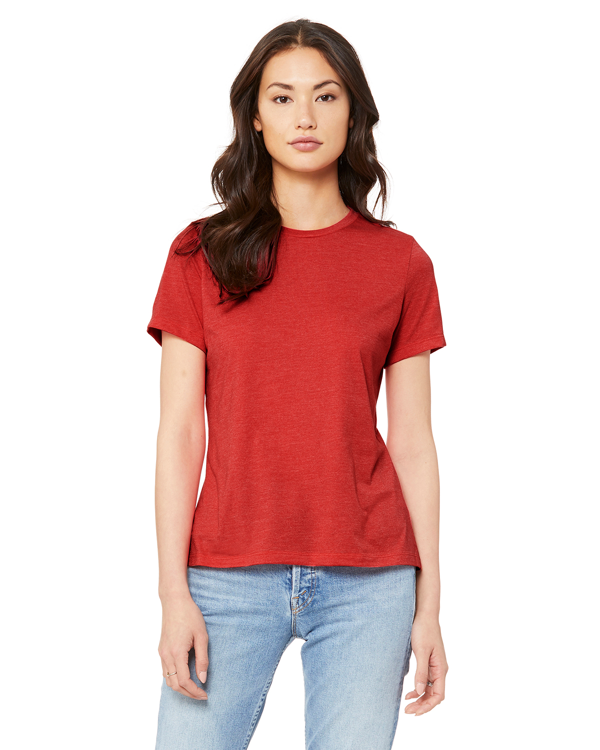 Heather red t shirt best sale