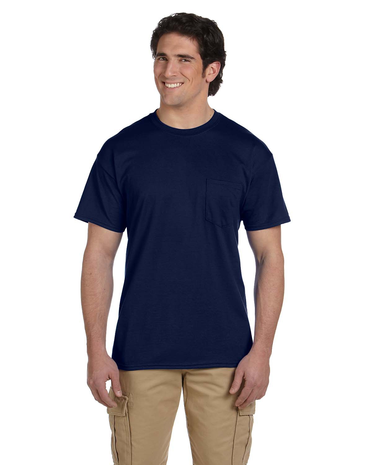 Navy blue t 2024 shirt with pocket