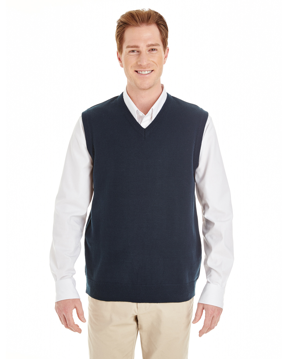 Mens navy 2025 sweater vest