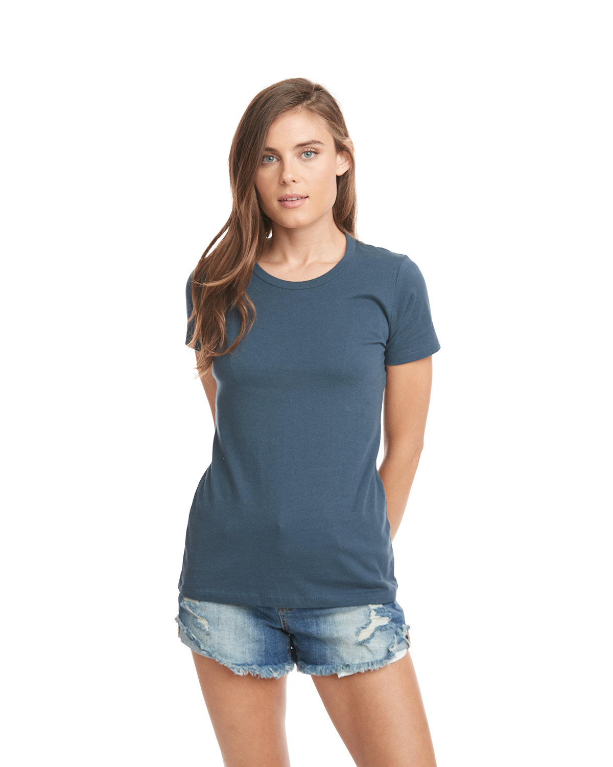 Next Level N3900 Women's Cotton Boyfriend T-Shirt–Indigo (XL)