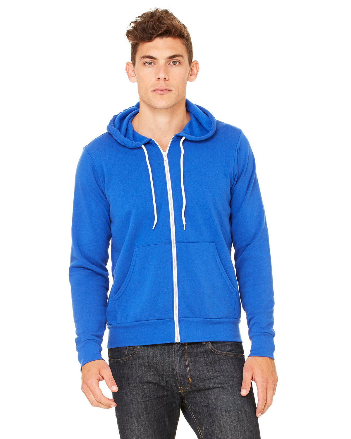 Bella + Canvas 3739, Unisex Sponge Fleece Full-Zip Hoodie