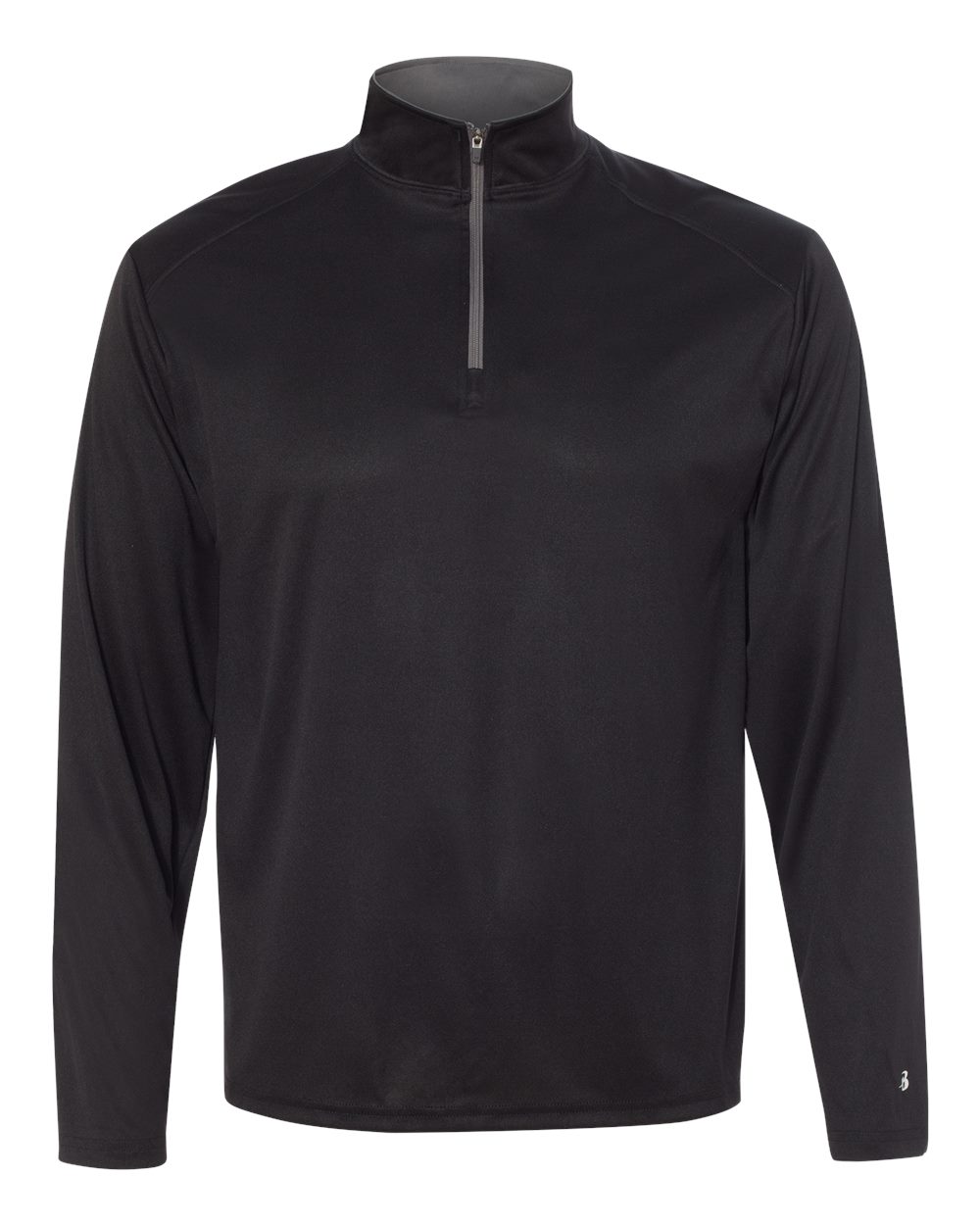 Badger Sport 4102 Men's Lightweight LongSleeve QuarterZip Performance Pullover ShirtSpace