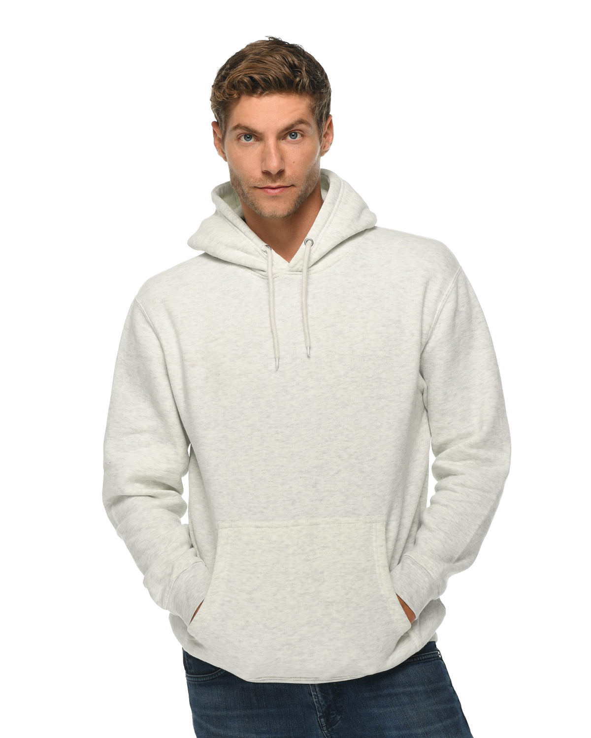 Plain white pullover outlet hoodie