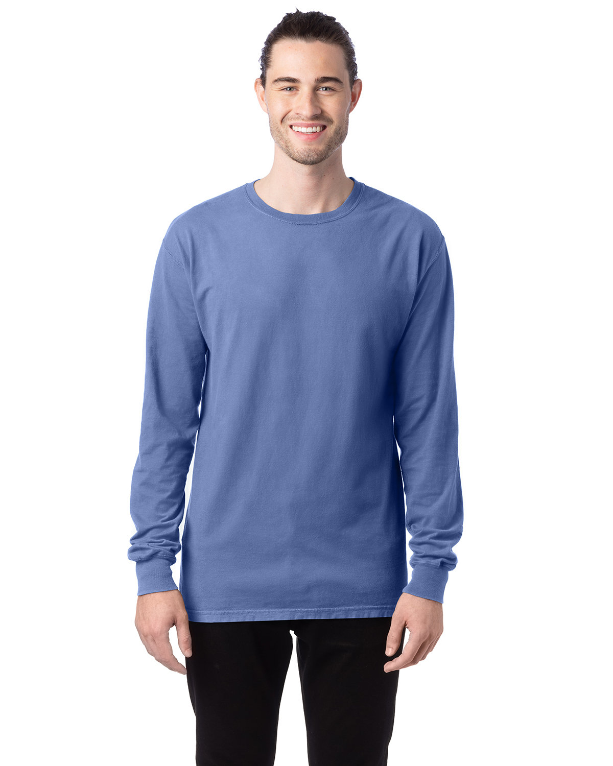 ComfortWash by Hanes GDH200 | Garment-Dyed Ringspun | ShirtSpace Long-Sleeve Unisex 5.5 Cotton T-Shirt oz., 100