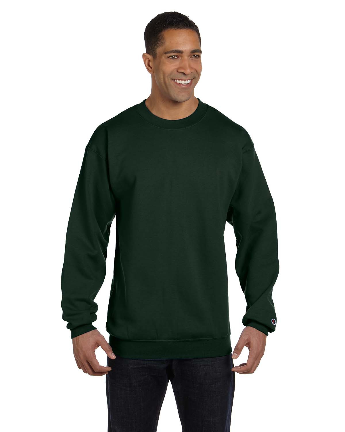 Champion crewneck dark green online