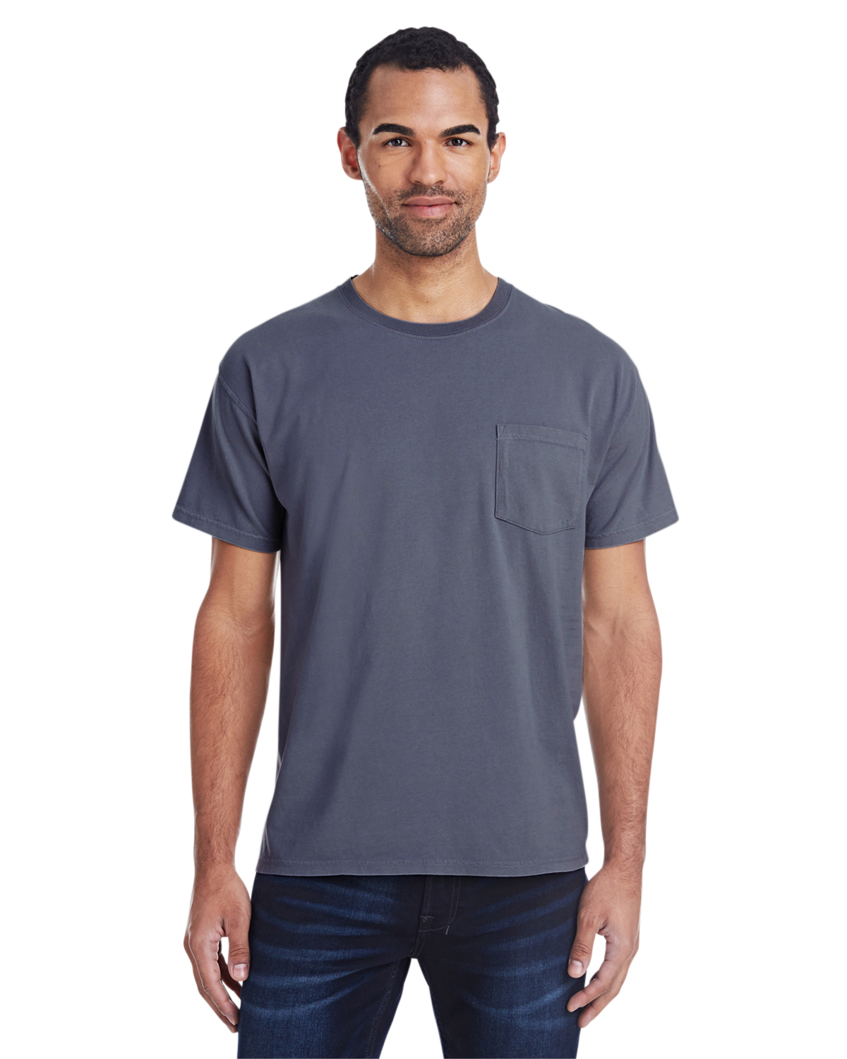 Ringspun with T-Shirt ComfortWash | Pocket ShirtSpace | Garment-Dyed 5.5 oz., Cotton by 100% GDH150 Unisex Hanes