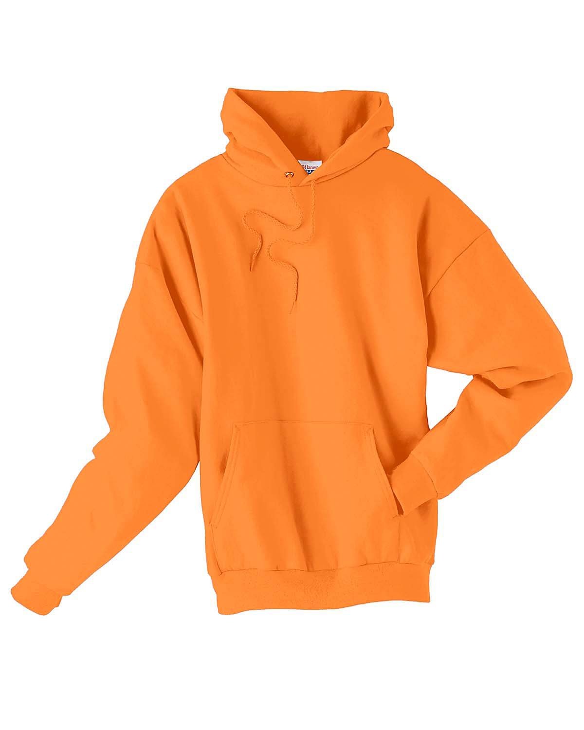 Hanes Ecosmart Women's Doc Orange Long Sleeve Hoodie ~S~ RN15763