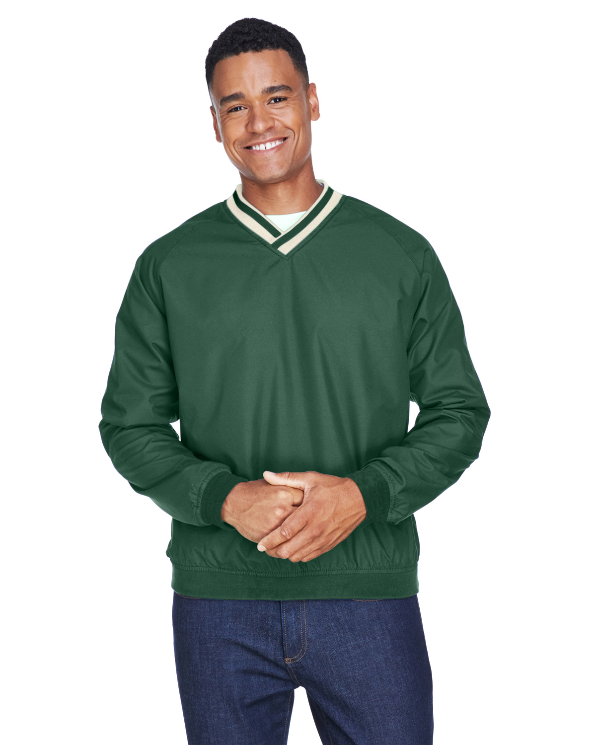 Men's v outlet neck windshirt