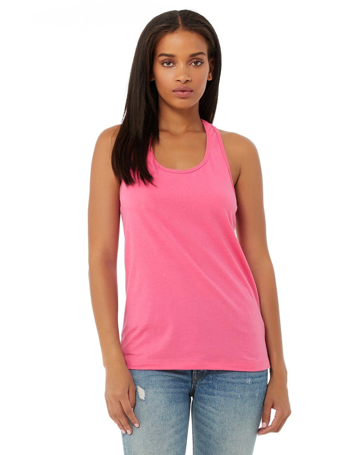 The North Face Pink Heather Racerback Tank Top Built In Bra Size Medium