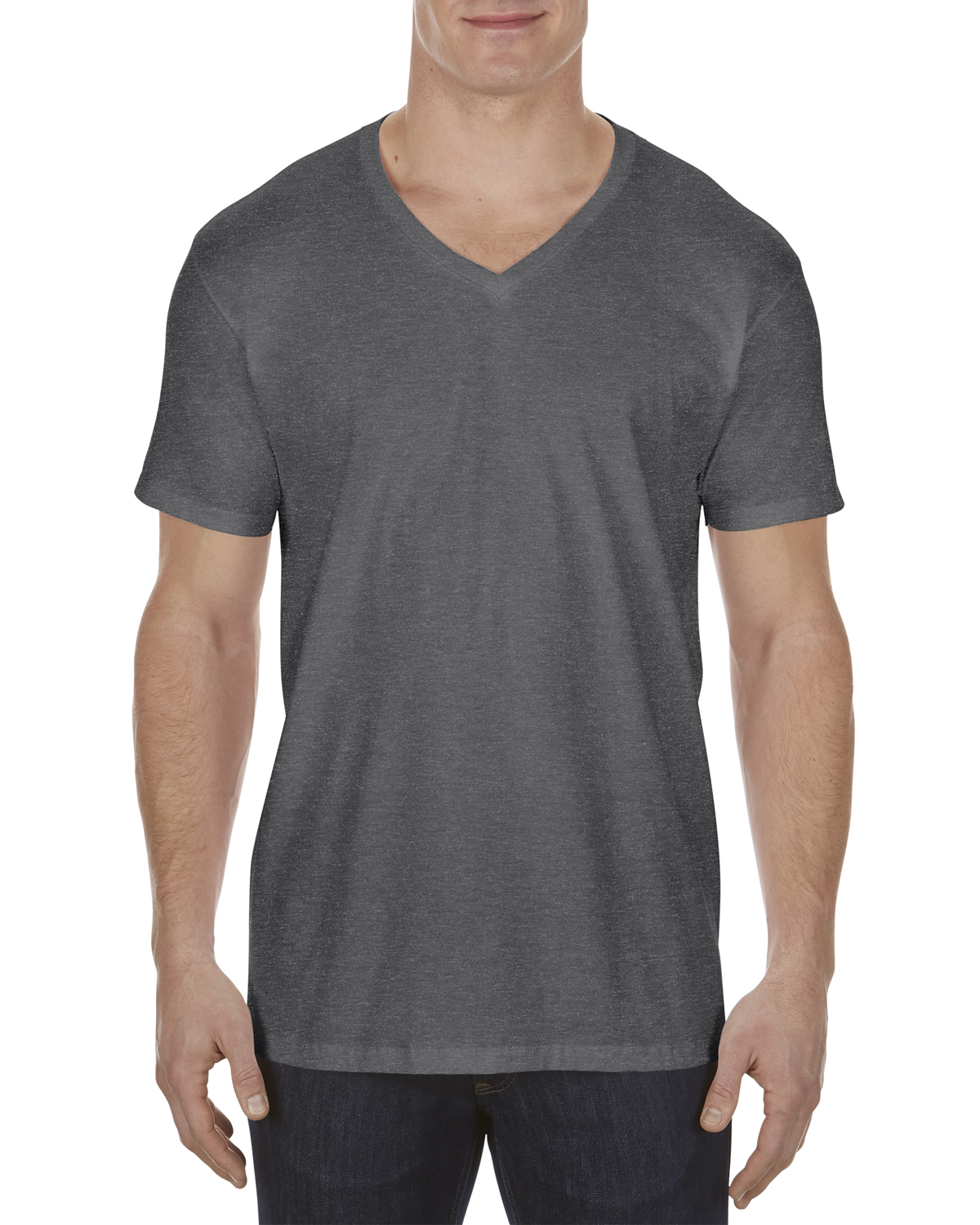 Alstyle AL5300 | Adult 4.3 oz., Ringspun Cotton V-Neck T-Shirt | ShirtSpace