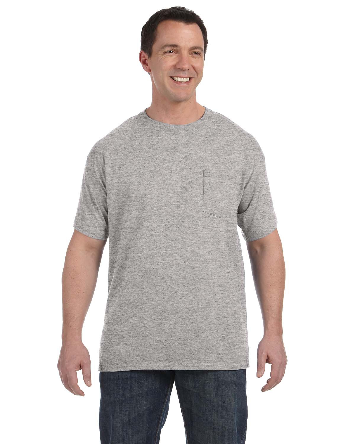 Hanes Men's Authentic Long Sleeve Pocket Tee