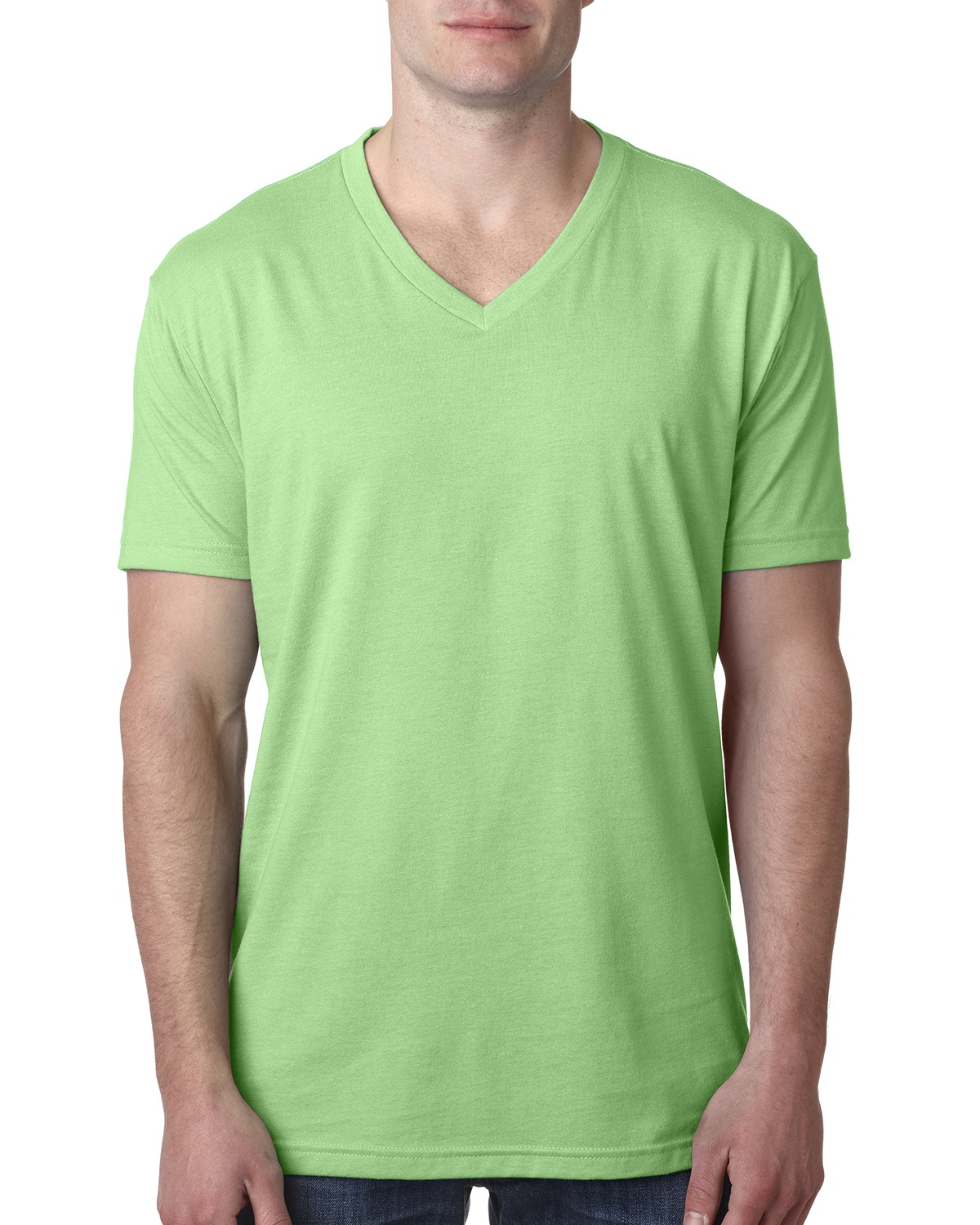 Next Level Men's Premium Fitted CVC Crew Tee, Apple Green, M