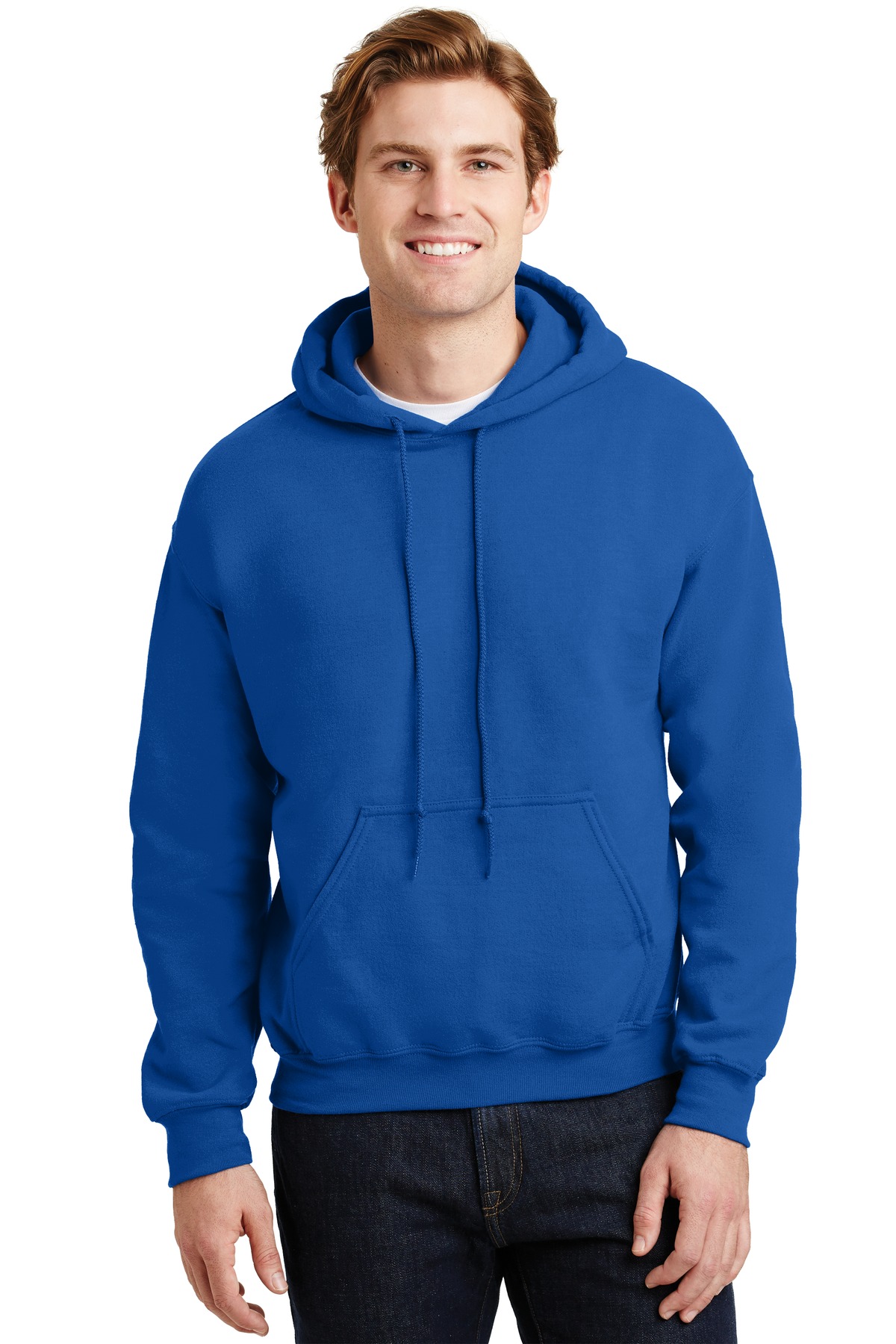 Gildan G185 Adult Heavy Blend™ 8 oz., 50/50 Hooded Sweatshirt–Heather Sport  Royal (3XL)