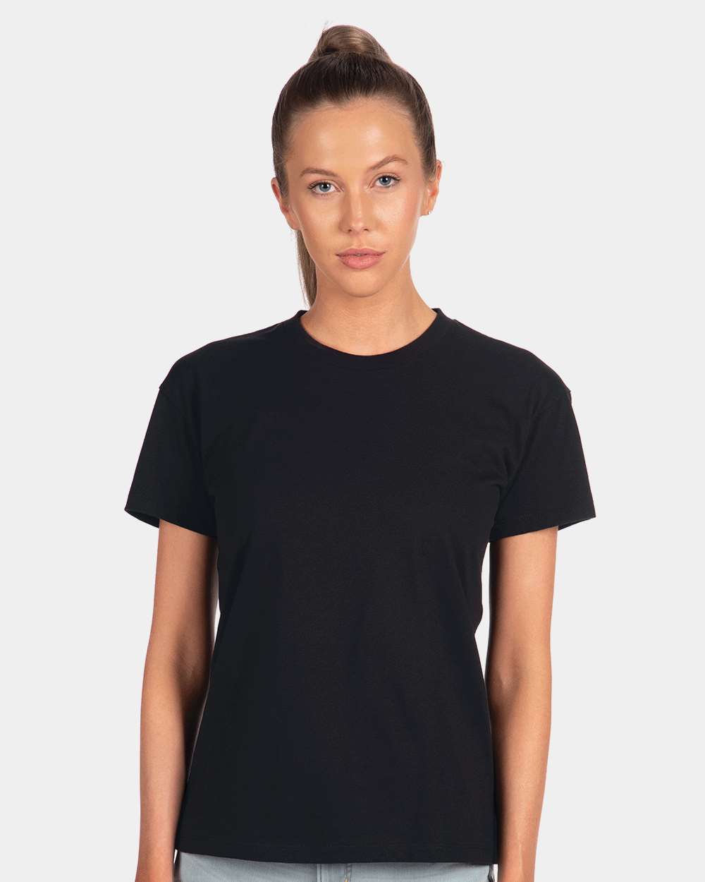 Next Level Ladies' Ideal T-Shirt – 60% Combed Cotton 40% Poly, Lightweight, Tear-Away Label - View #8