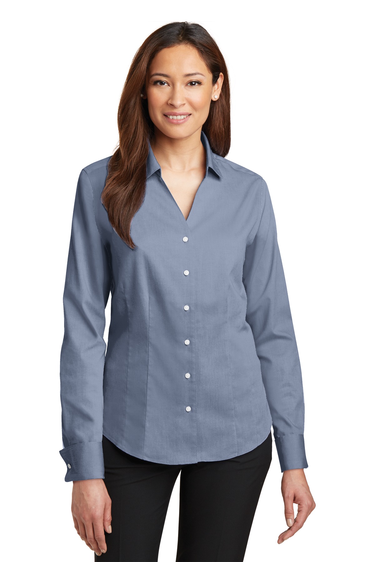 ladies french cuff dress shirts Ivor Cotton French Cuff Shirt In White 3