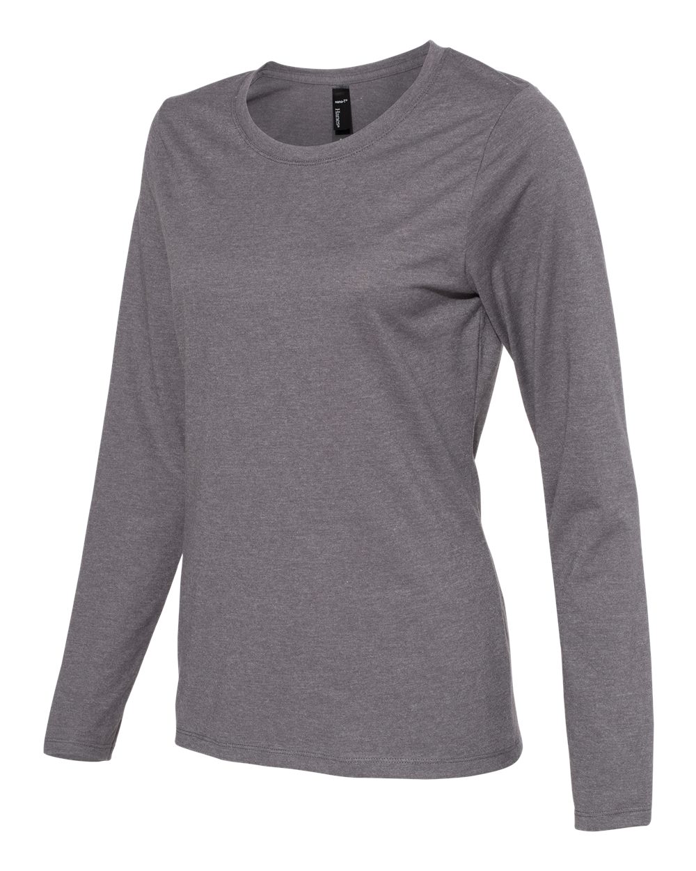 Hanes S04LS | Nano-T® Women’s Long Sleeve Scoopneck T-Shirt | ShirtSpace