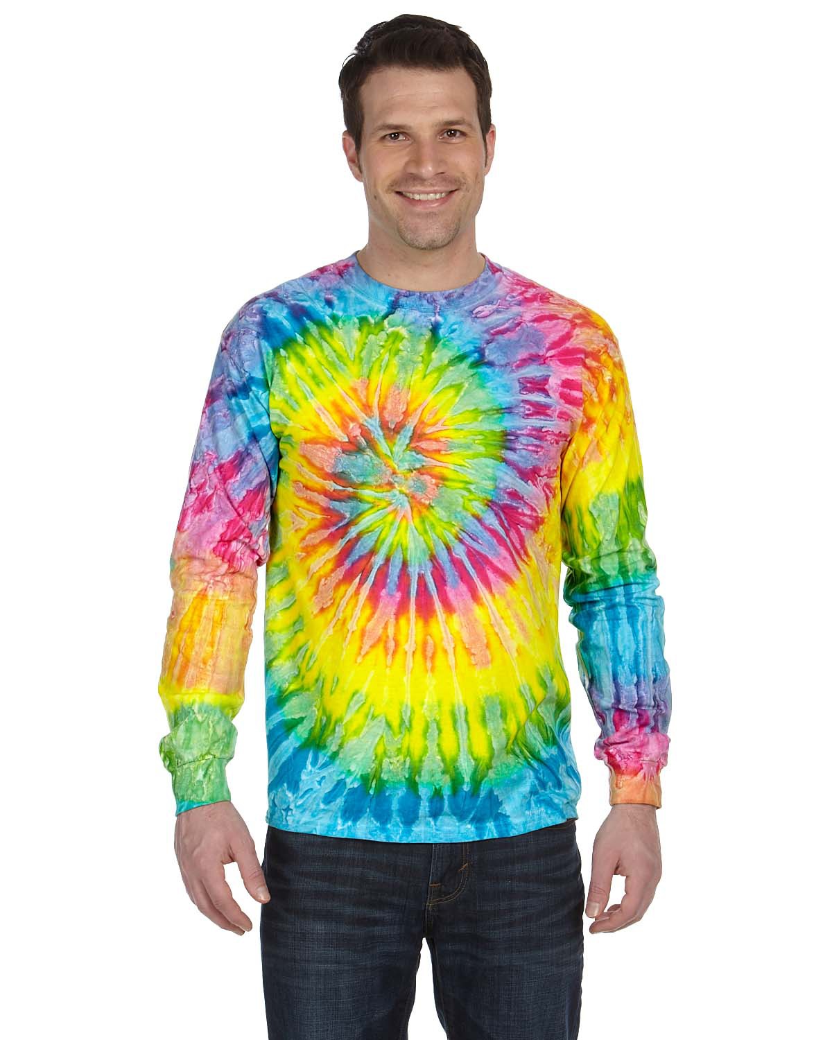 Tie-Dye Cotton Long-Sleeve T-Shirt