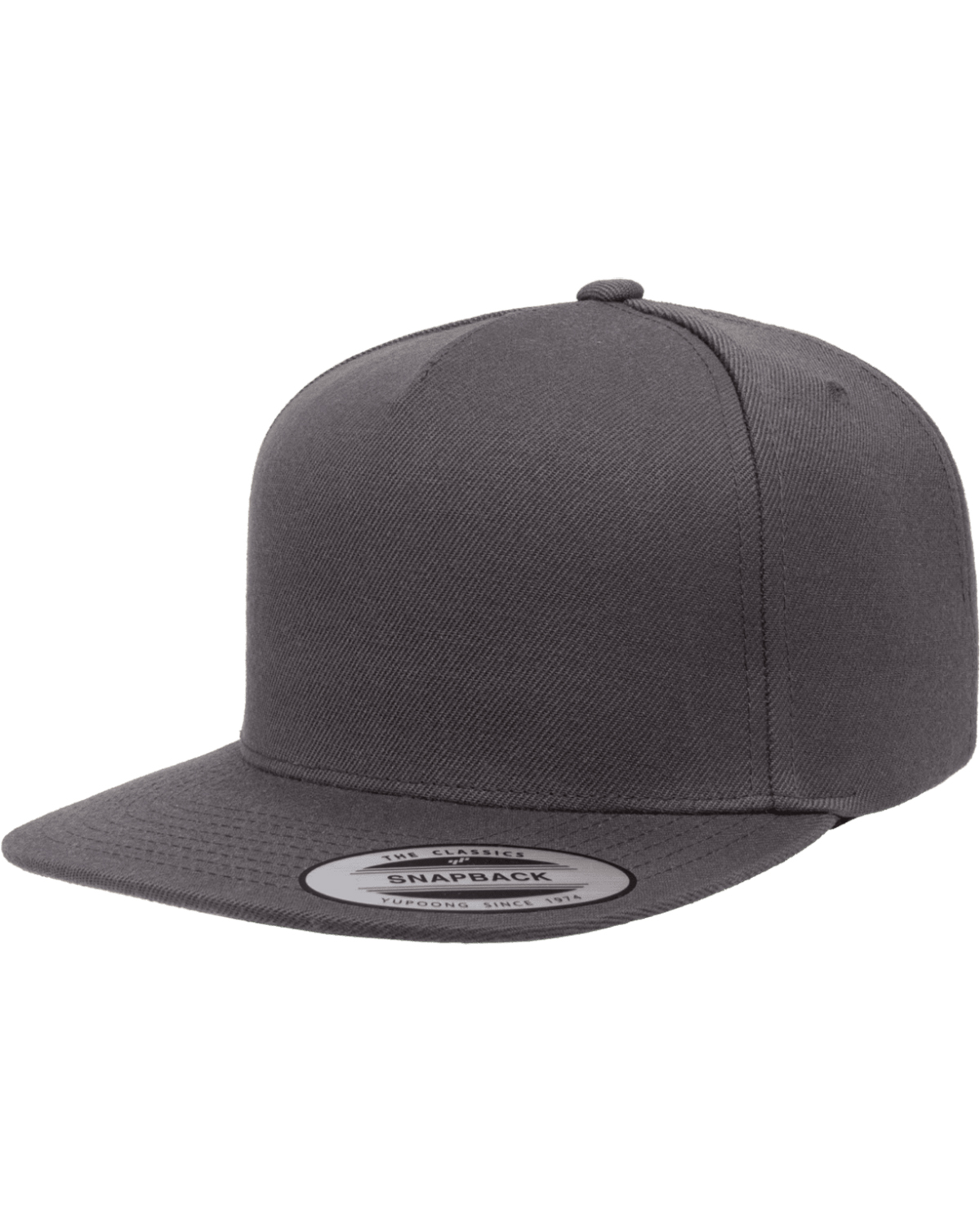 Yupoong YP5089 | Adult 5-Panel Structured Flat Visor Classic Snapback Cap |  ShirtSpace