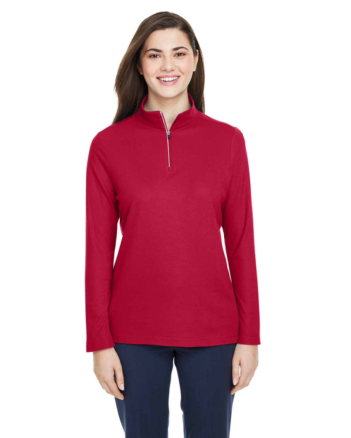 トップス kurobee  XL Core 365 Ladies' Fusion ChromaSoft™ Pique Quarter-Zip