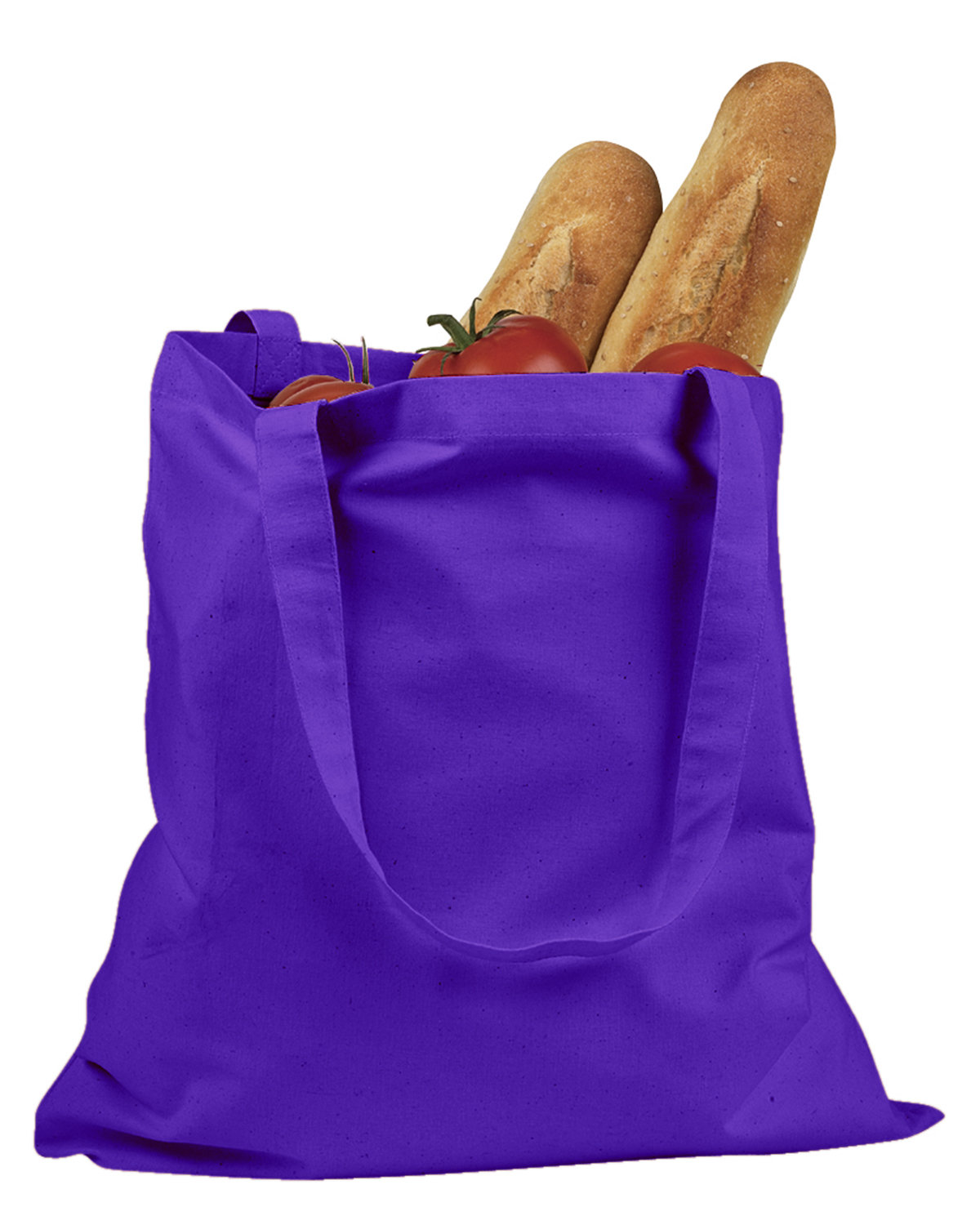 Merci cotton tote bag - Purple & Ecru