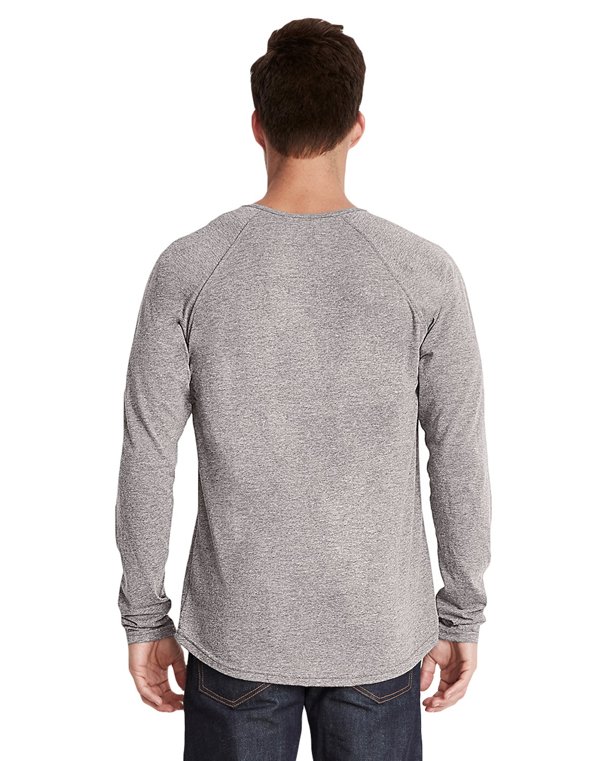 Next Level 6072 | Men's Triblend Long-Sleeve Henley | ShirtSpace