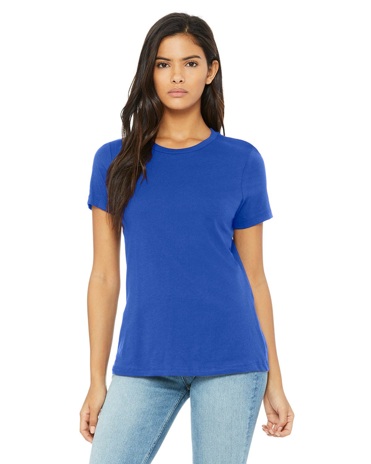 Short Sleeve Classic Fit T-Shirt in Blue FWRD Women Clothing T-shirts Short Sleeved T-Shirts 