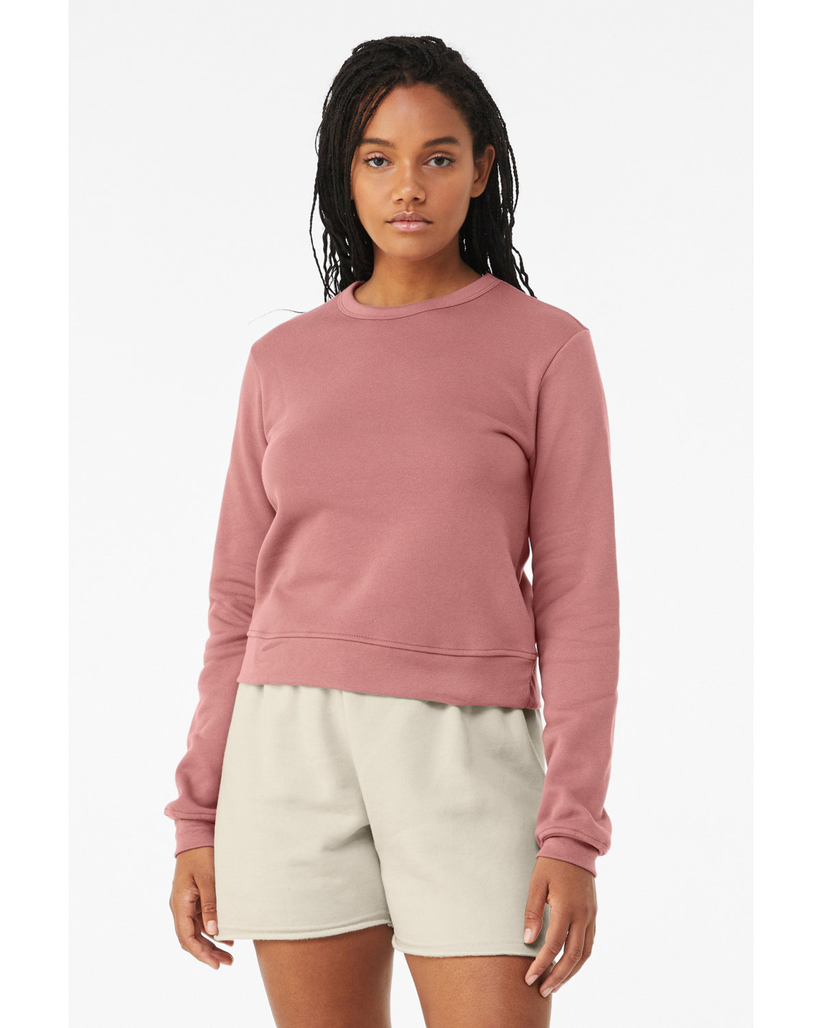 Bella Canvas 7511 Ladies Classic Pullover Crewneck Mauve L